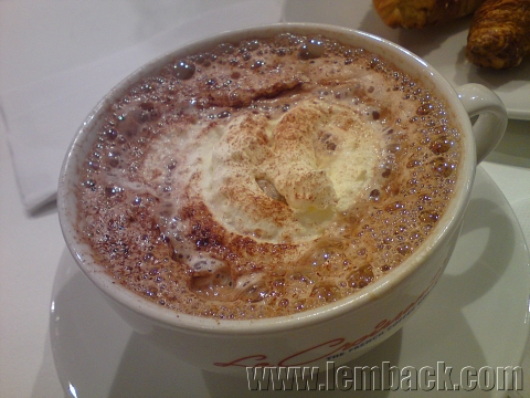 hot choco with whipped cream
