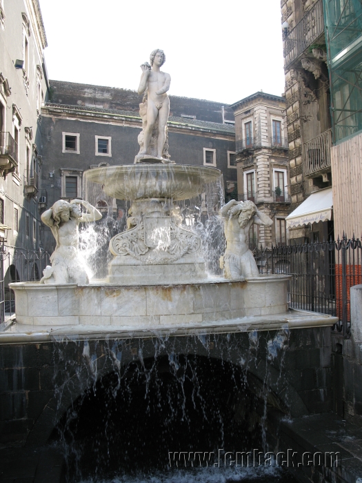 Amenano Fountain in Catania, Italy